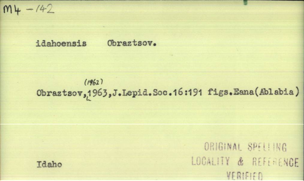 front of card